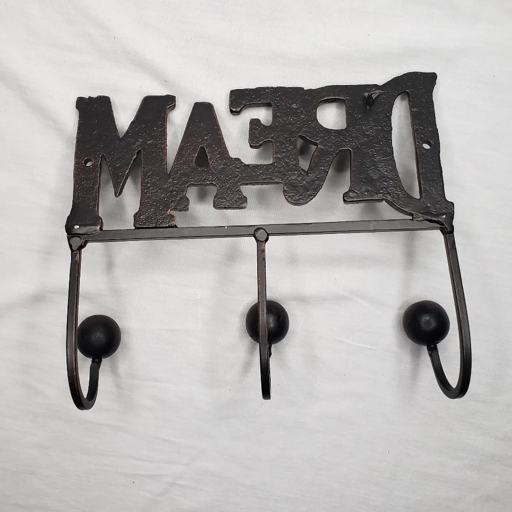 Metal Wall Hooks Words Dream